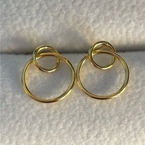 Sterling Forever 14k Gold Plated Circle Earrings